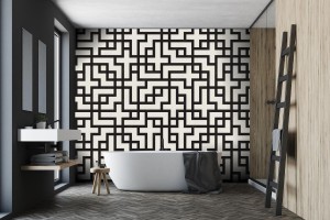 Tapeta mozaika linii, geometryczna nowoczesna
