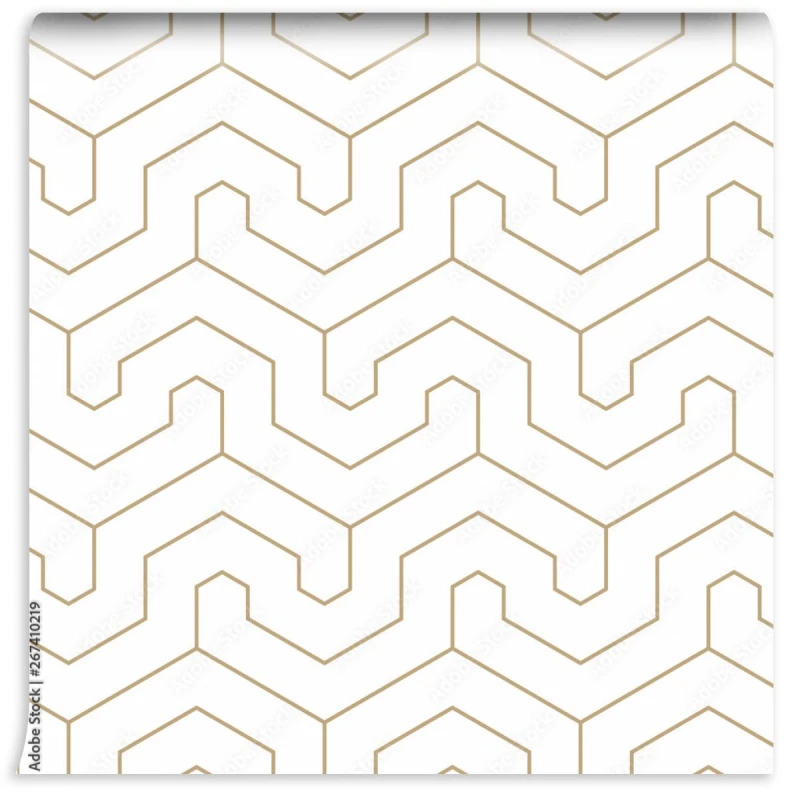 fototapeta geometryczny wzor imitacja zlotego