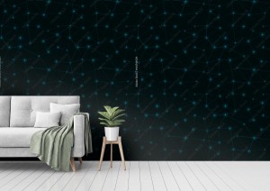 Tapeta abstrakcyjna geometryczne kropki i linie wzór