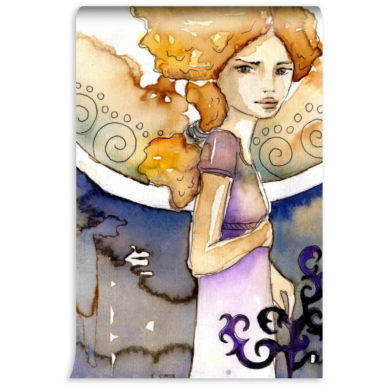 fototapeta piena blondynka art deco