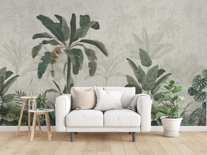 fototapeta botaniczny mural palma egzotyczna panorama