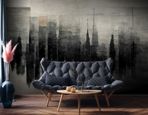 fototapeta czarny mural