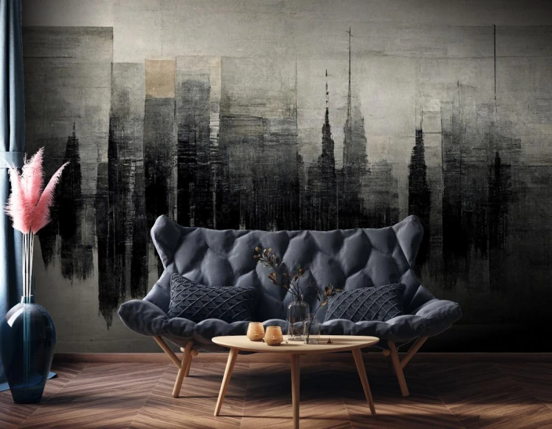 fototapeta czarny mural