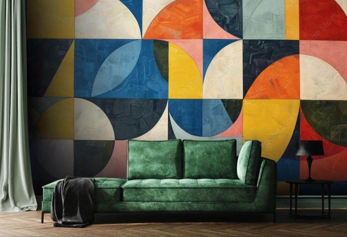 fototapeta geometryczne wzory bauhaus