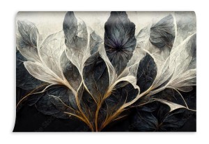 fototapeta kwiaty w ciemnych barwach