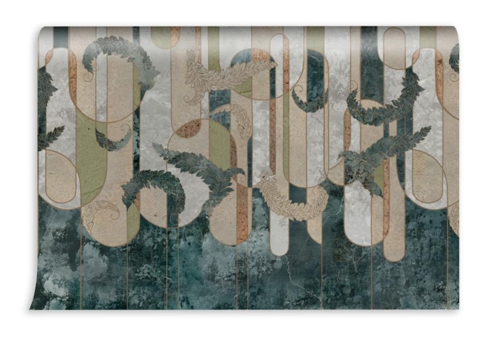 fototapeta liscie art deco