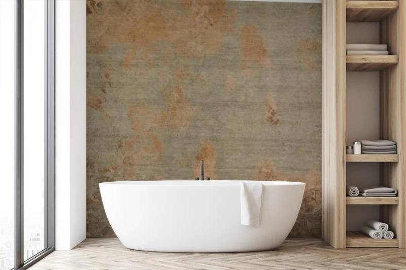 fototapeta stara zardzewiala sciana