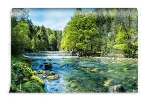fototapeta areuse rzeka w jurze neuchatel szwajcaria