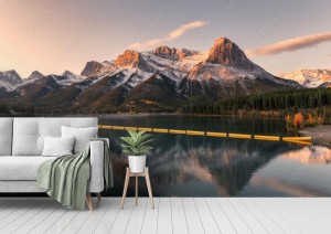 fototapeta mount lawrence grassi w kanadyjskim rockies