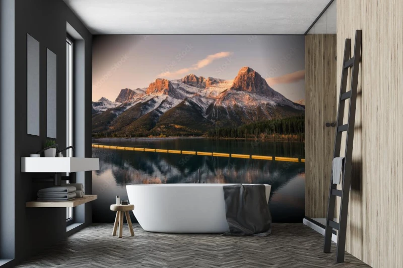 fototapeta mount lawrence grassi w kanadyjskim rockies