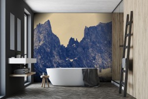 fototapeta pochmurne gory alp