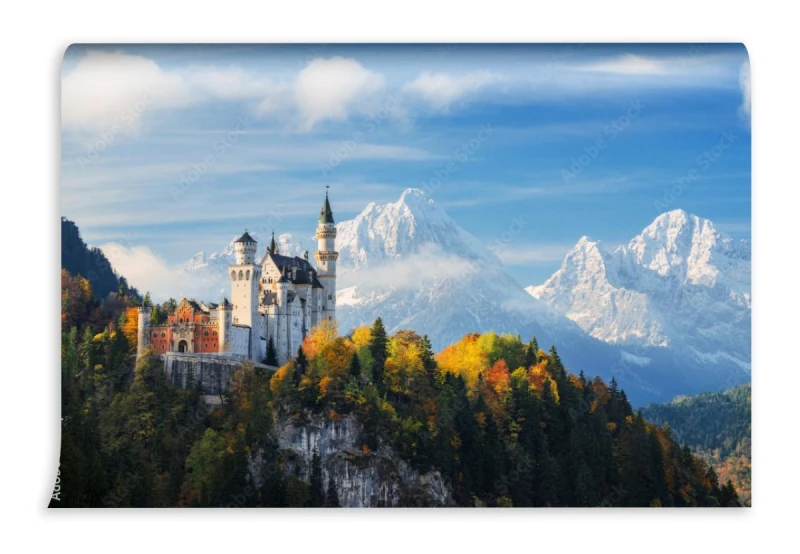fototapeta slawny neuschwanstein kasztel z scenicznym gora k