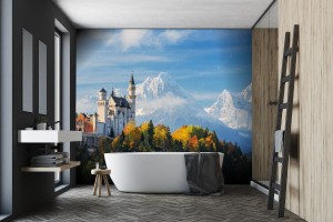 fototapeta slawny neuschwanstein kasztel z scenicznym gora k