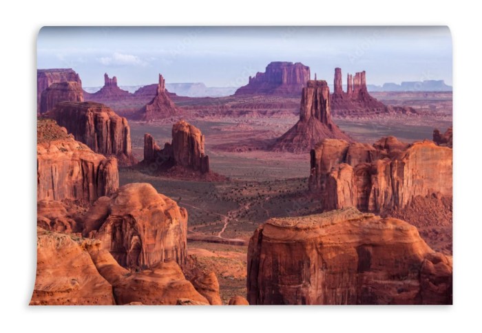 fototapeta sunrise in hunts mesa navajo plemienne majestat