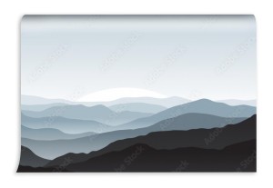 fototapeta szare gory jak malowane