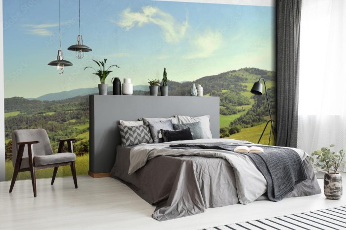 fototapeta wzgorza