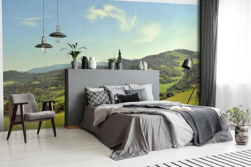 fototapeta wzgorza