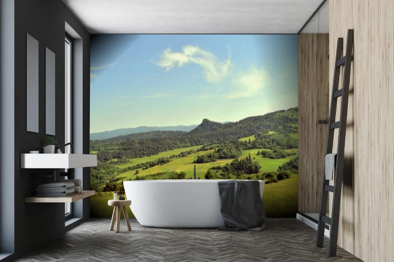 fototapeta wzgorza