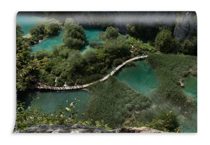 fototapeta jeziora plitwickie
