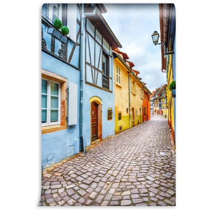 fototapeta colmar petit venice waska ulica i tradycyjne
