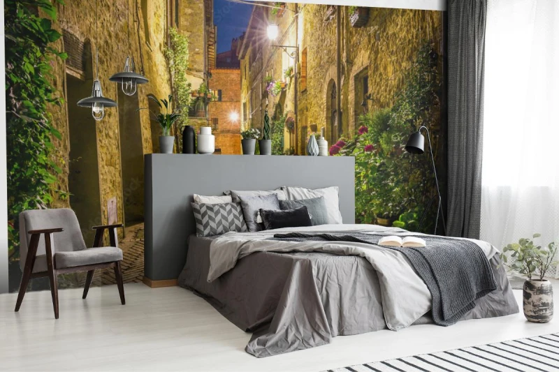 fototapeta pienza noca toskania