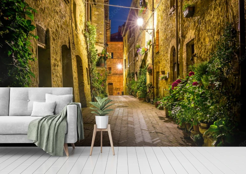 fototapeta pienza noca toskania