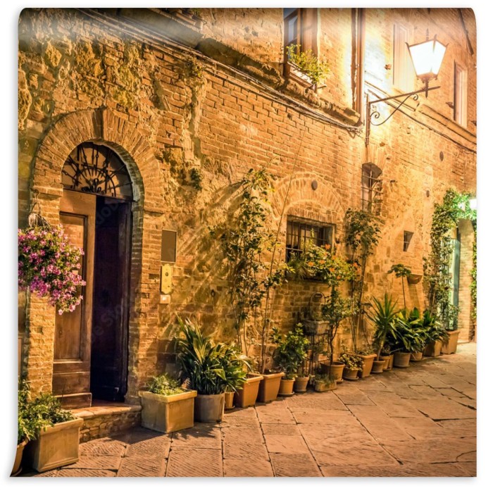 fototapeta pienza noca toskania
