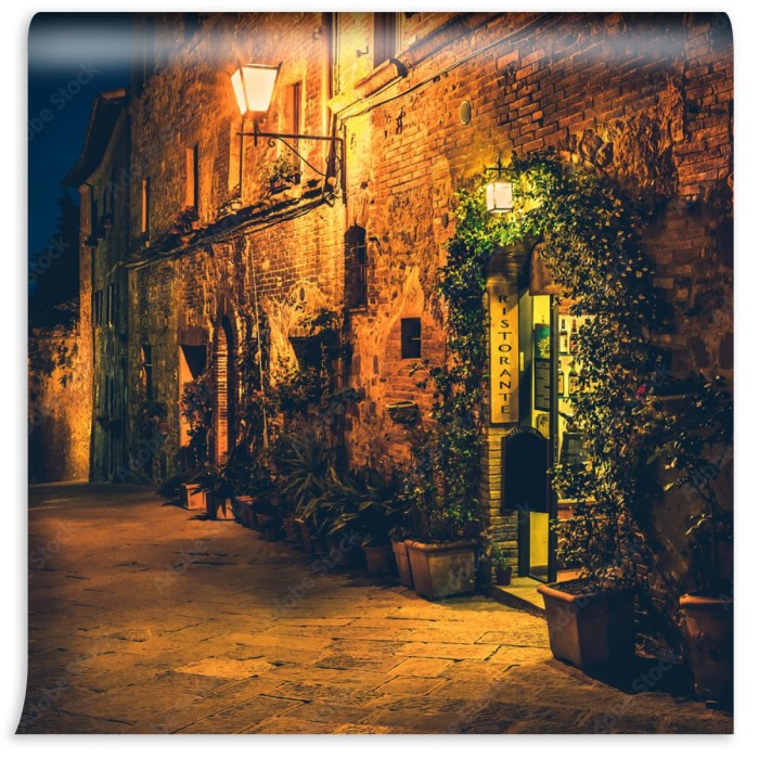 fototapeta restauracja toskanska w pienza