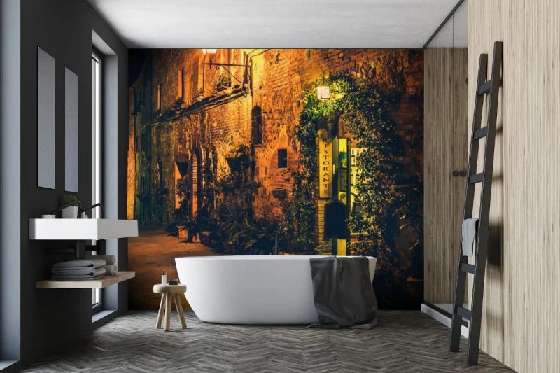 fototapeta restauracja toskanska w pienza
