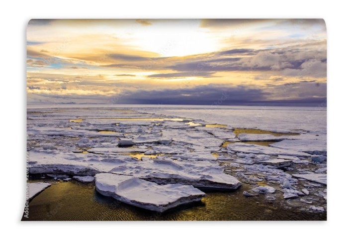 fototapeta mcmurdo antarktyda sunset