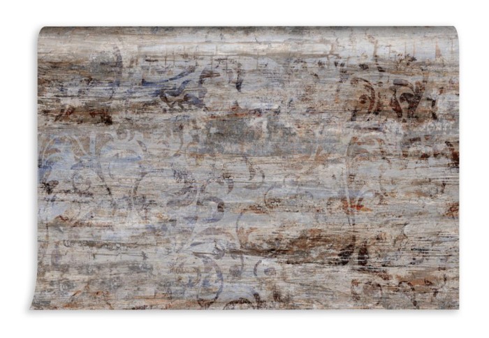 fototapeta retro liscie beton drewno