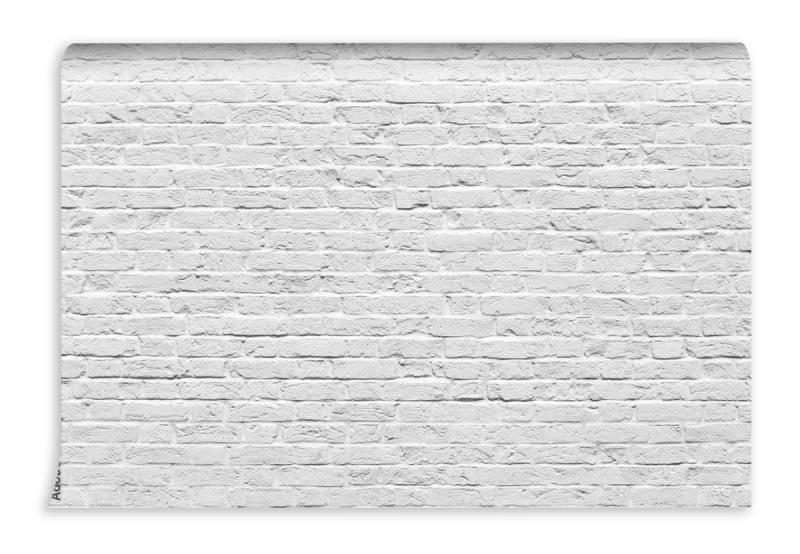 fototapeta bialy mur z cegly