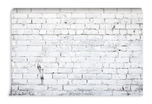 fototapeta bialy mur z cegly
