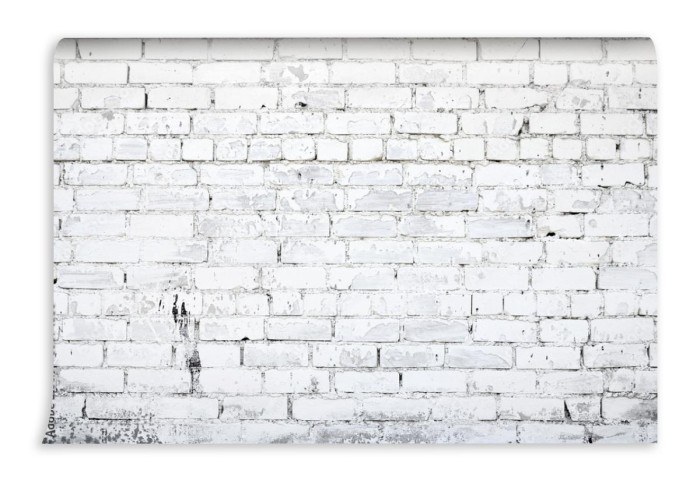 fototapeta bialy mur z cegly