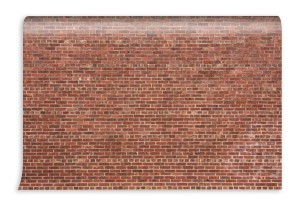 fototapeta czerwony mur z poziomym wzorem