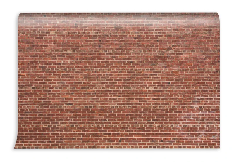 fototapeta czerwony mur z poziomym wzorem
