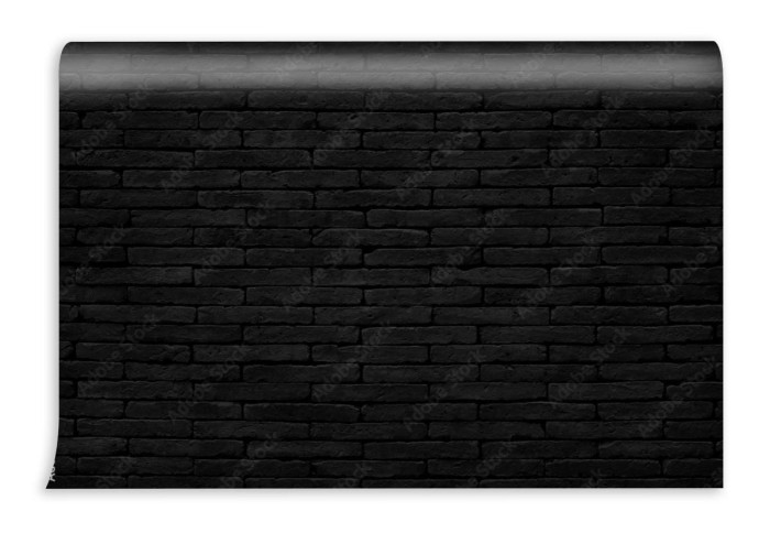 fototapeta stara ciemna czarna sciana z cegiel tekstura z r