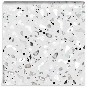 fototapeta terrazzo plytka szara
